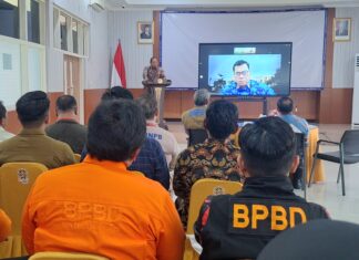 Pusdiklat BNPB Apresiasi Pelaksanaan Uji Kompetensi Kebencanaan Gelaran Kolaborasi BPBD dan BPSDM Jatim